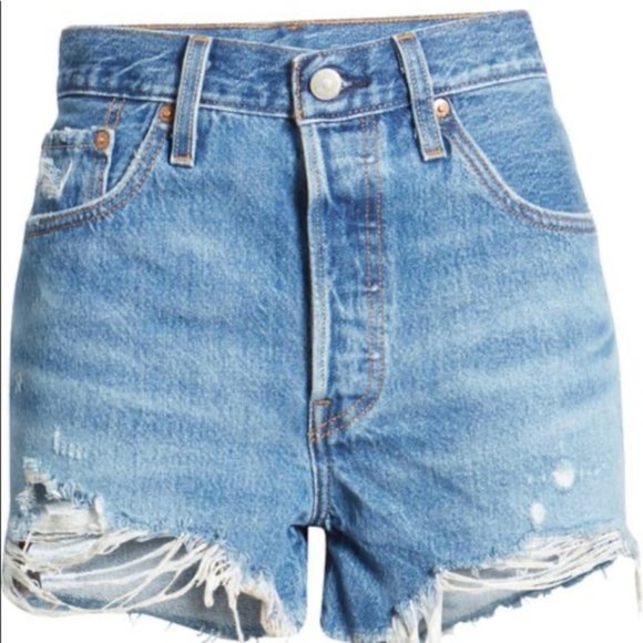 Levi's 501Original Cutoff Shorts (Athens Mid Short) - Picture 5 of 5